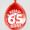 Party ballonnen 65 jaar (8 stuks)